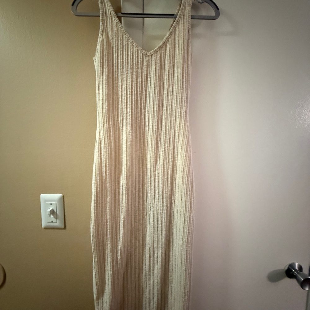 Princess Polly Cream Textured Midi Dress